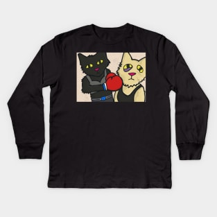 Cat Fight Kids Long Sleeve T-Shirt